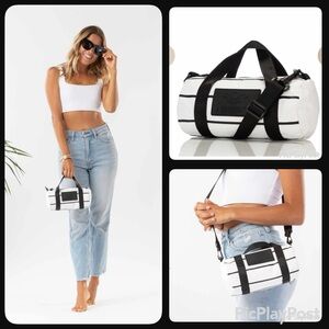 ALOHA Collection SOLD OUT Pinstripe Mini Duffle Bag